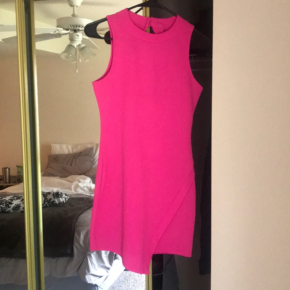 Worn once!! Small, hot pink dress